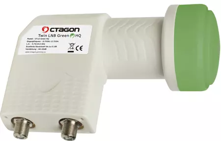 OCTAGON Twin LNB Green HQ OTLG 0.1dB